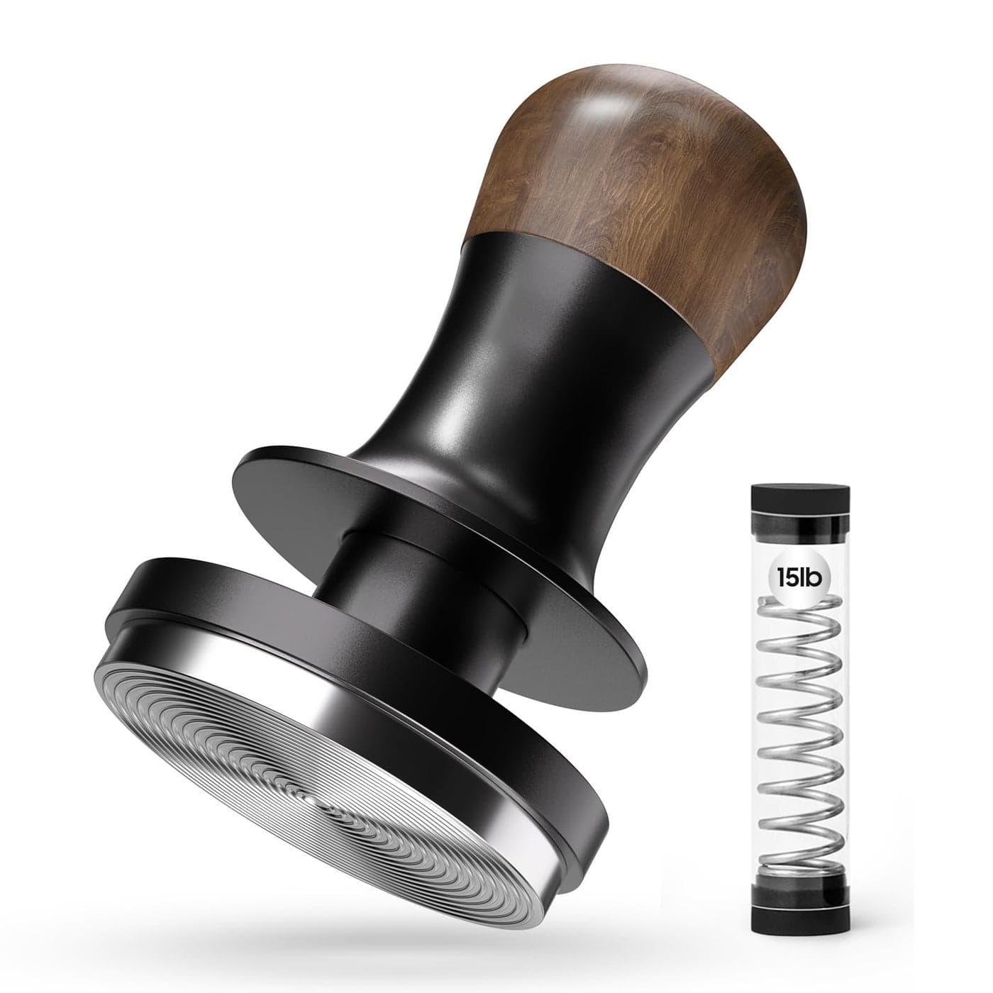 MHW3BOMBER 5835mm Coffee Tamper 20 with Sound Feedback 30lb15lb Espresso Tamper with 3 Spring Loaded Constant Pressure Barista Calibrated Tamp Coffee Accessories Modell T6172TOS