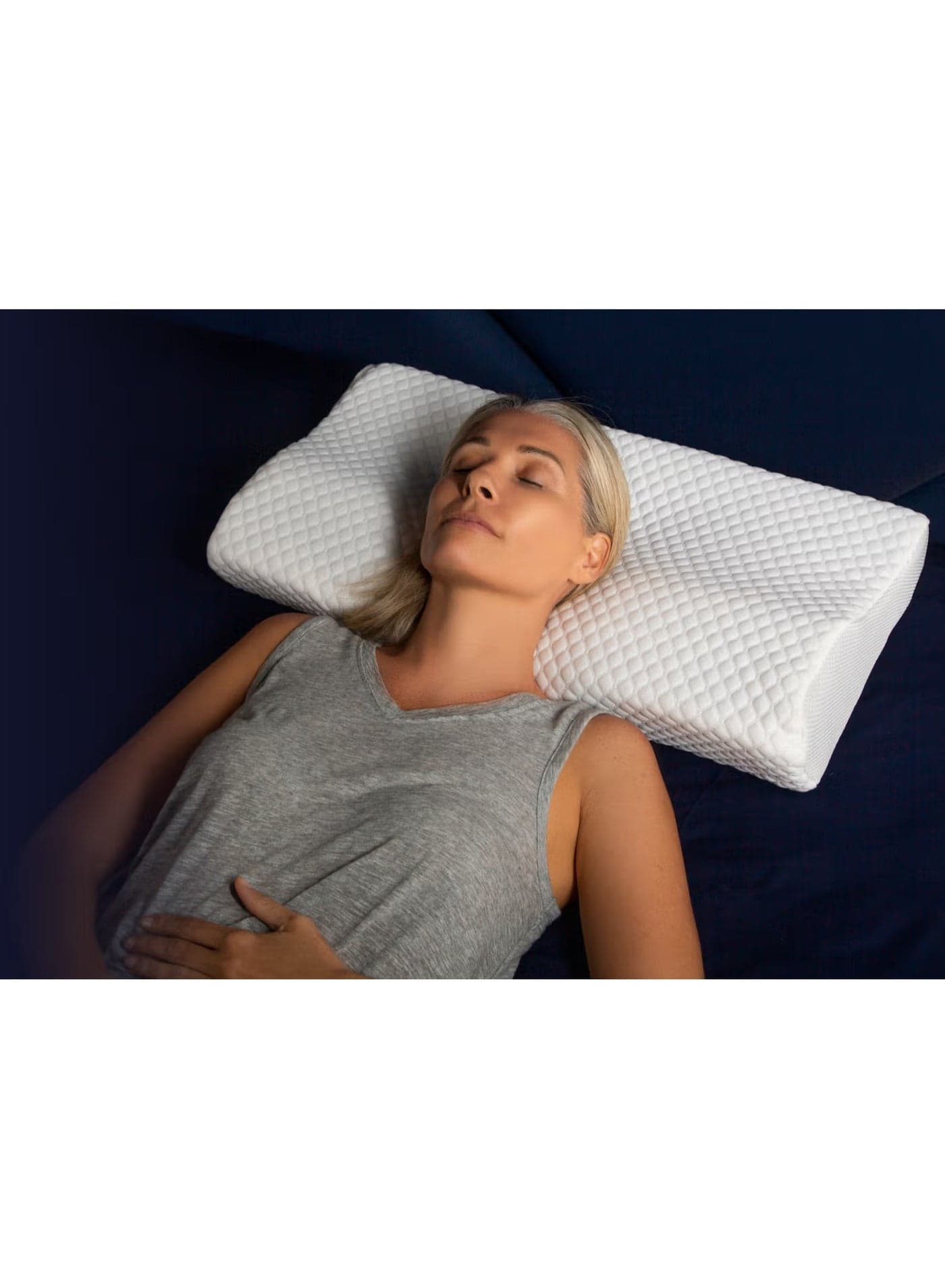 Sleep Wellness and Comfort in a Simple Moment A quiet, calming image that represents the value of comfort-focused sleep solutions in reducing fatigue, easing tension, and promoting healthy nightly rest.