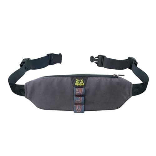 Amphipod AirFlow Trail Pack, Runners Storage Waist Pack Belt for Running & Jogging, Men & Women - Charcoal - XL