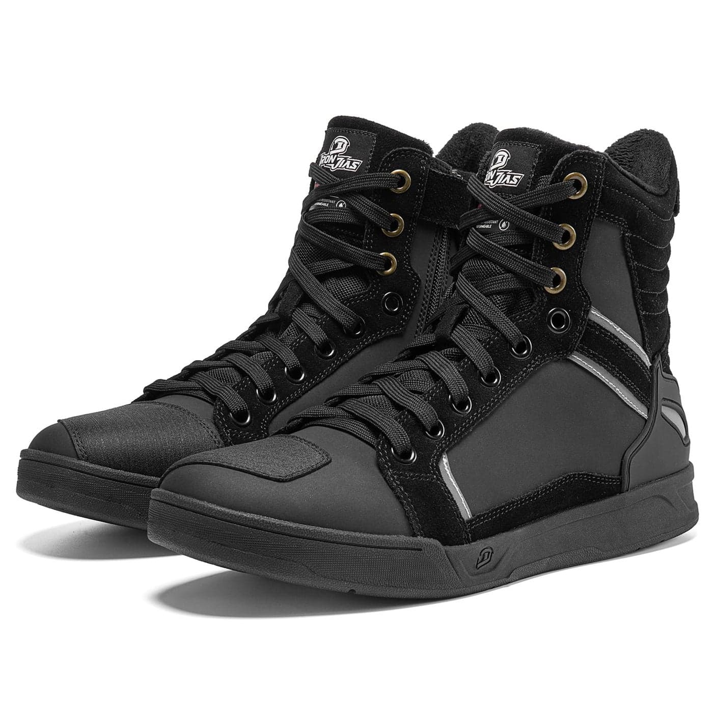 BORLENI Winter Motorcycle Boots Street Riding Shoes AntiSlip Outdoor Trekking Hike Work Shoes for Men