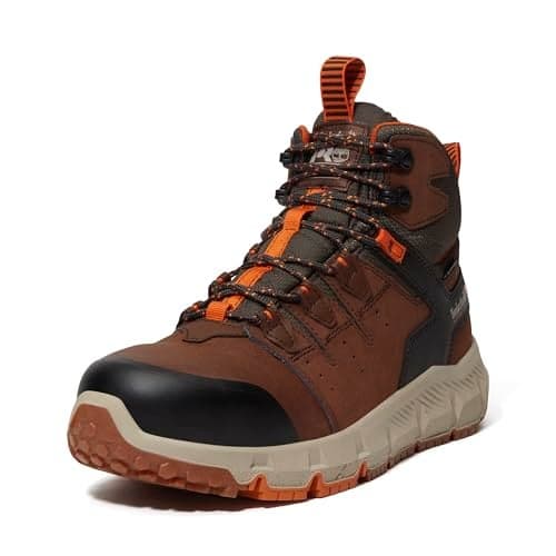 Timberland PRO Mens Tempe Alloy Safety Toe Waterproof Industrial Work Boot Medium Brown 11W
