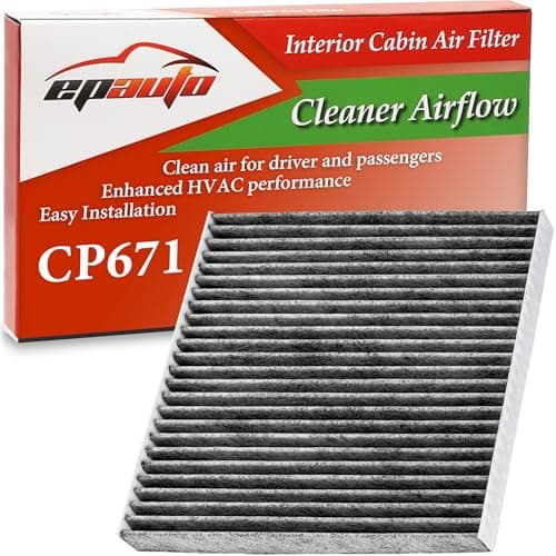 EPAuto CP671 CF11671 Cabin Air Filter with Activated Carbon Replacement for Mazda CX7 Jeep Wagoneer RAM 1500 2500 3500 4500 5500 Fits Select Models 20062025