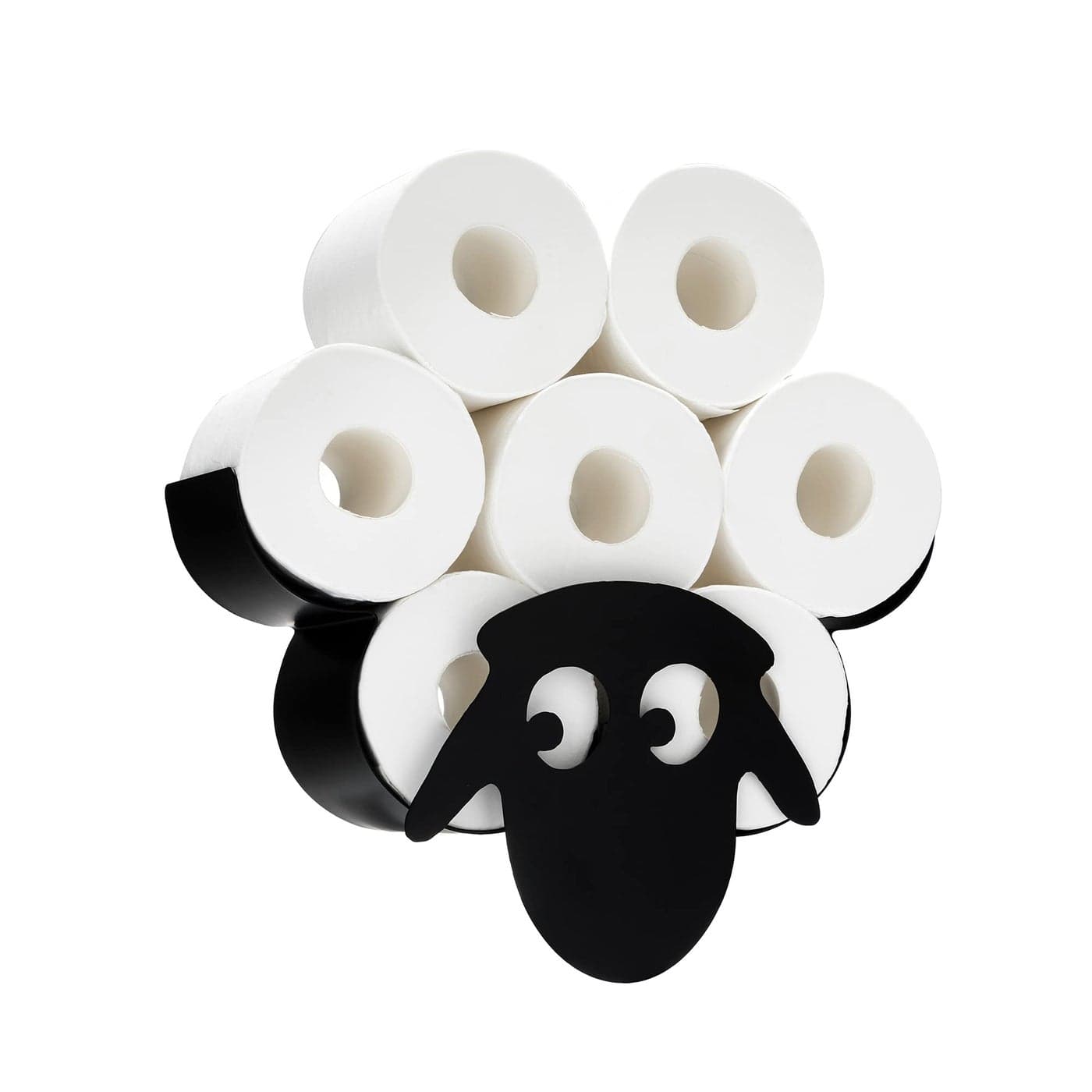 G Ganen Animal Decorative Toilet Paper Holders Tissue Paper Storage Stand Wall Mount Iron Tissue Basket Sheep Art Decoration Bathroom House Office Dcor Tissue Paper Rolls Storage Shelf Sheep