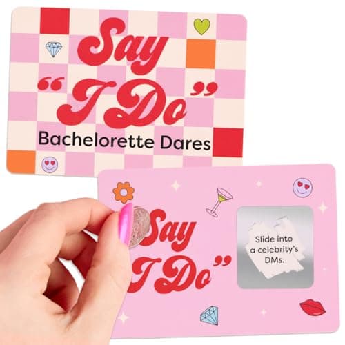 xo Fetti Bachelorette Scratch Off Card Game Gift 25 Dares Bachelorette Party Decorations Bride to Be Gag Gift Bridesmaid Favors Bridal Shower Supplies Dare Girls Night Out