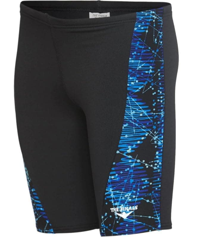 The Finals Boy's Edge Glide Splice Athletic Jammer Swimsuit, Blue, 22
