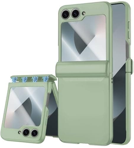 STORMTAL for Samsung Galaxy Z Flip 6 Case, Hinge Protection, Built-in Screen Protector, Wireless Charging, Slim Rugged Phone Protective Case for Galaxy Z Flip 6 Mint