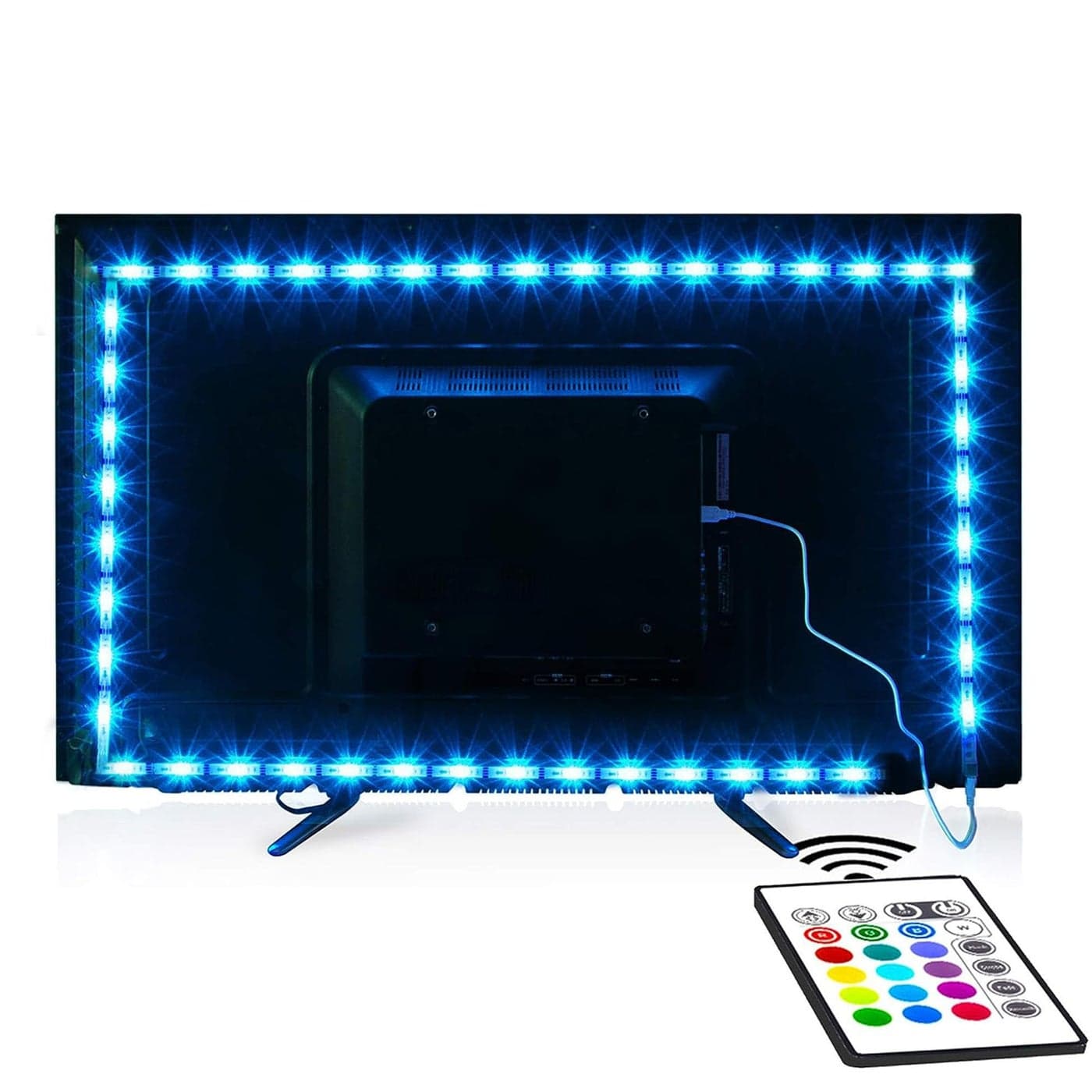 Tv Led BacklightMaylit 143ft Led Strip Lights for 6575in TvUSB Powered Tv Lights kit with RemoteRGB Bias Lighting for Room Decor