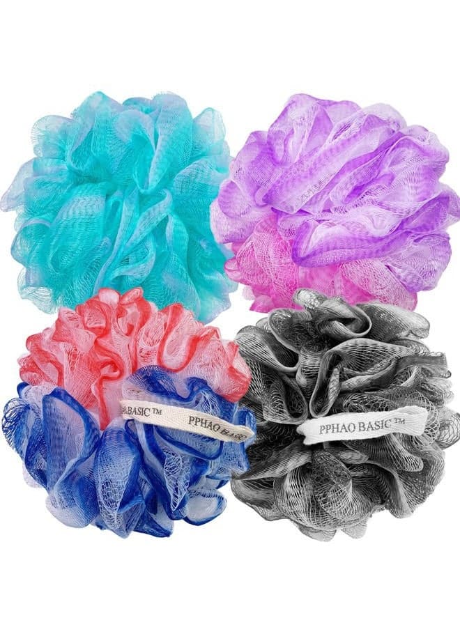 PPHAO - Extra Large Soft Mesh Net Luffa Loofa Loufa Puff - Loofah Sponge - 75g(XXL) - Exfoliating Body Scrubber for Women and Men - Exfoliating Back Scrubber