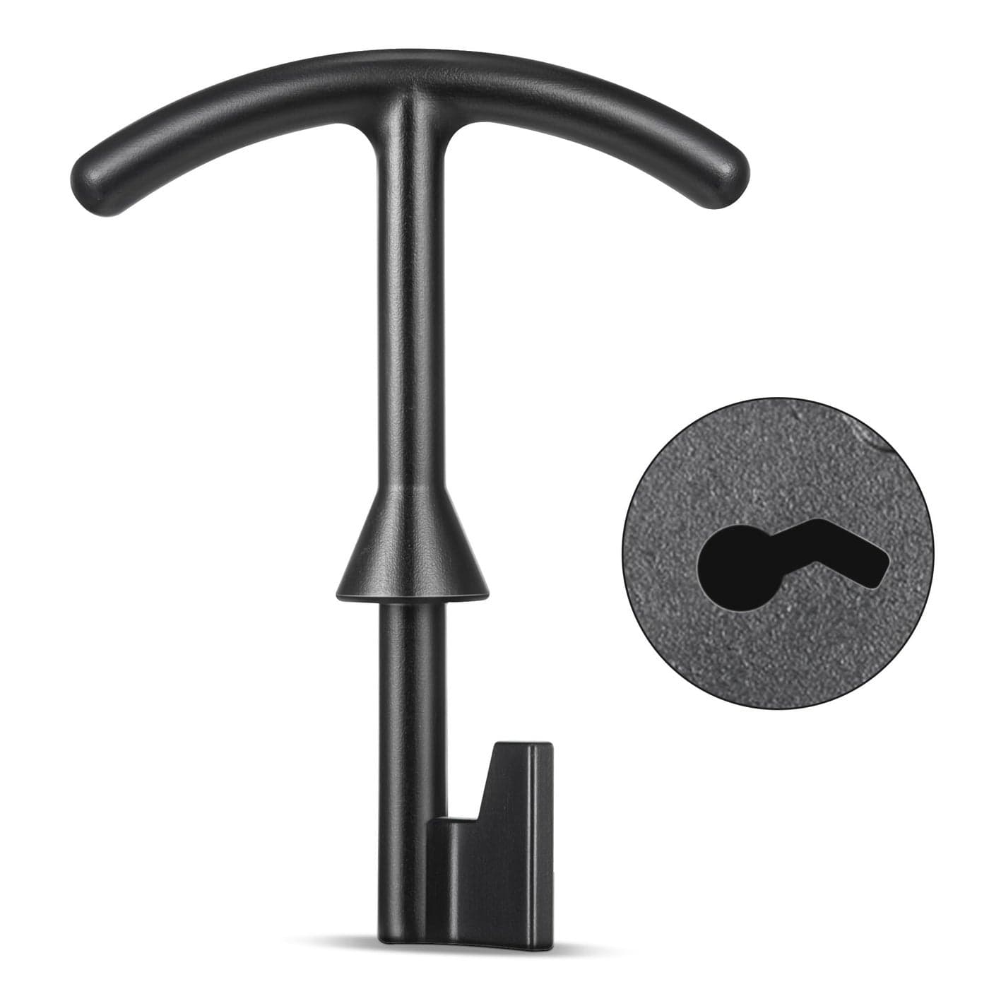 Feekoon 1 Pack 55 Water Meter Box Key Compatible with M07001 Water Meter Cover Key Water Meter Coverlid Opening Tool Quality Metal T Wrench Hook to Access the Main Valve for Turning Water off