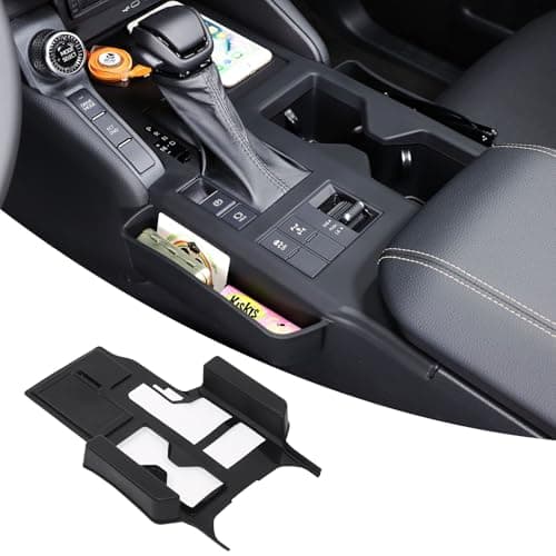 Heutamo Silicone Storage Box Compatible with Toyota Land Cruiser 250 Prado J250 LC250 2024 2025 Accessories, Silicone Center Console Cover Organizer Storage Tray (Black)