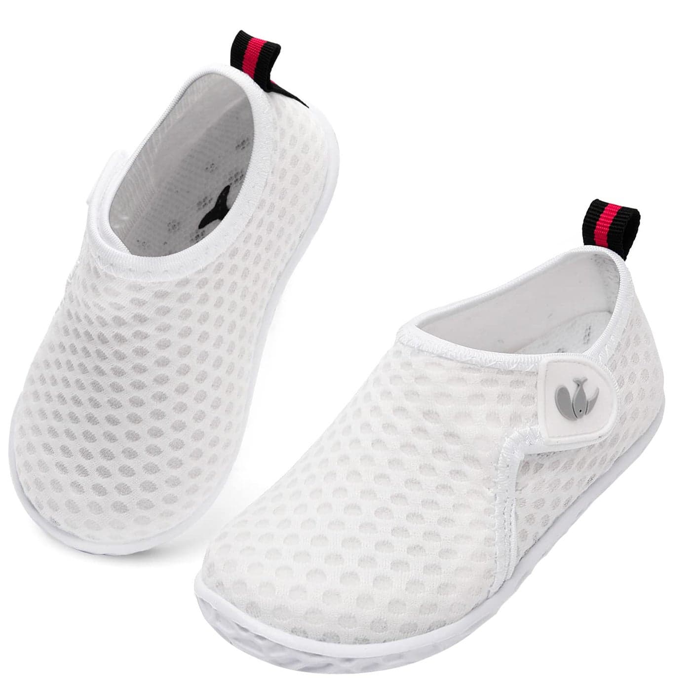 JIASUQI Baby Girls Boys Summer Water Skin Shoes Beach Sandals for Pool Surf Water Aerobics Dot White 1218 Months