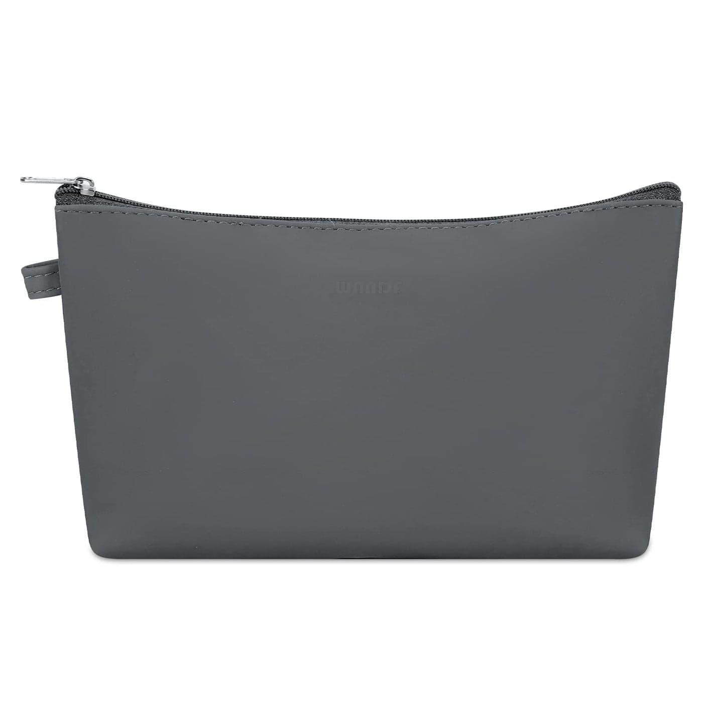 WANDF Cosmetic Bag for Women Makeup bag Organizer Mini Makeup Pouch for Purse Water Resistant Girls GiftMDark Grey