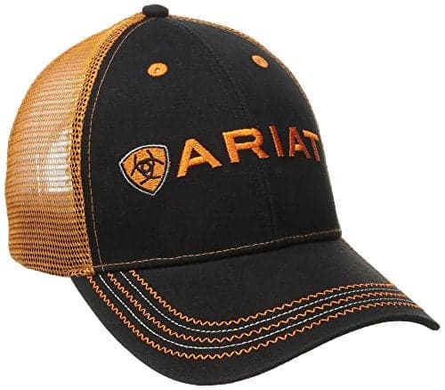 ARIAT Men's Orange Mesh Hat, Orange, One Size