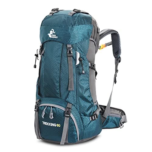 Bseash 60L Waterproof Hiking Camping Backpack with Rain Cover, Large Outdoor Sport Travel Daypack Rucksack for Climbing