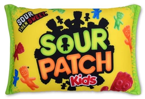 iscream Sour Patch Kids Package Photoreal Print 12" x 7" Microbead Mini Accent Pillow