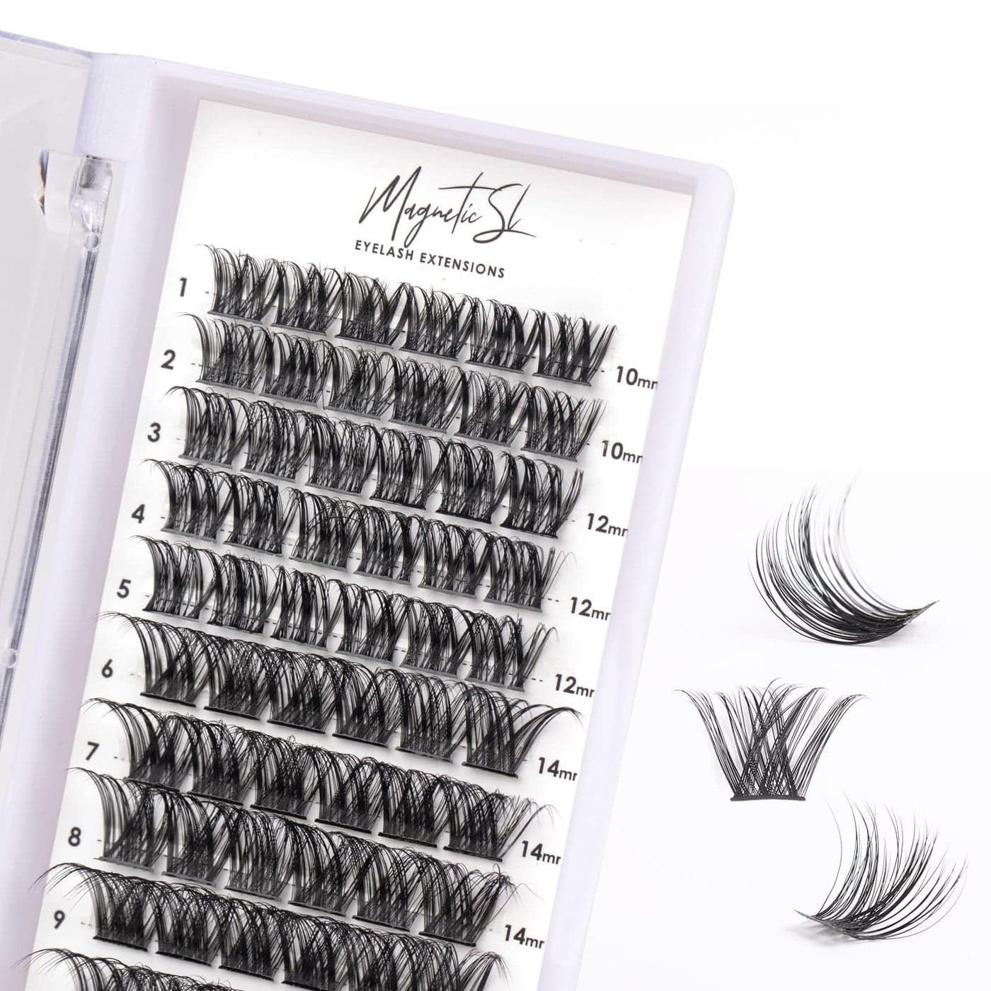 Cluster Lashes 72 Individual Lashes Clusters Eyelash Extensions False Eyelashes DIY Lash Extension Kit Reusable False Eyelashes Natural Look Mix 1016mm C D CurlDM01