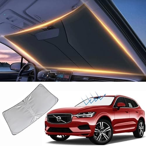Windshield Sun Shade for Volvo XC60 Front Window Shades Cover for 20182025 XC60 Windshield Sun Visor Protector Car Accessories