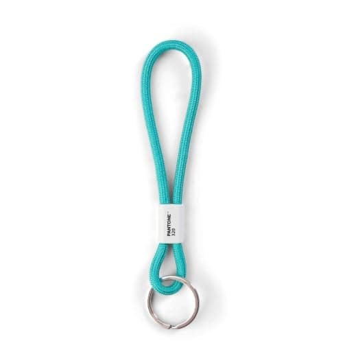 Copenhagen Design PANTONE Short Keychain - Key Lanyard - Rope Lanyard - Paracord - 7", Turquoise