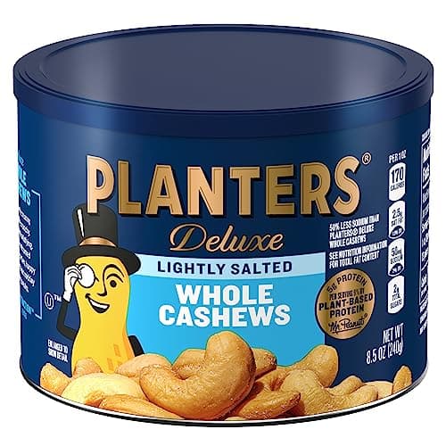 Planters Lightly Salted Whole Cashews 85 oz Canister