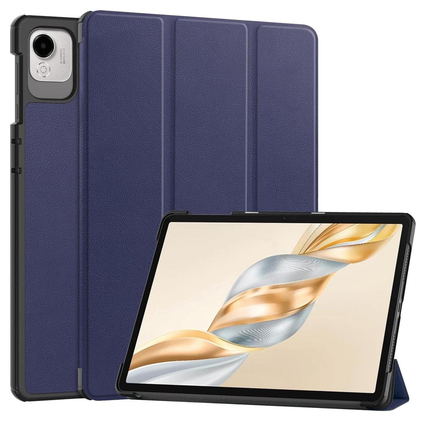 Leather Case Compatible with Honor Pad X9a 11.5 Inch 2025 Released, Lightweight Hard Shell Folio Slim Protective Cover with Multi-Angle Stand Cover with Auto Wake/Sleep (Dark Blue)