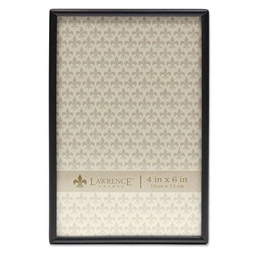 Lawrence Frames 660046 4x6 Simply Black Picture Frame