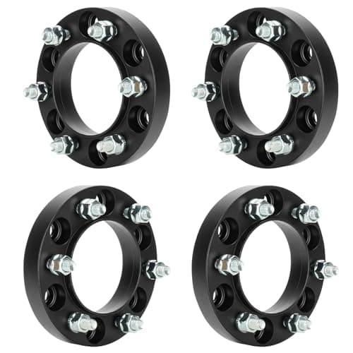 6x5.5 Hub Centric Wheel Spacers Fits Toyota Tacoma 4Runner Tundra Fortuner Ventury, Lexus GX460 470 400 J120 J150, 4pcs 6x139.7mm 1.25 inch Forged Wheel Adapters with 12x1.5 Studs & 106mm Hub Bore