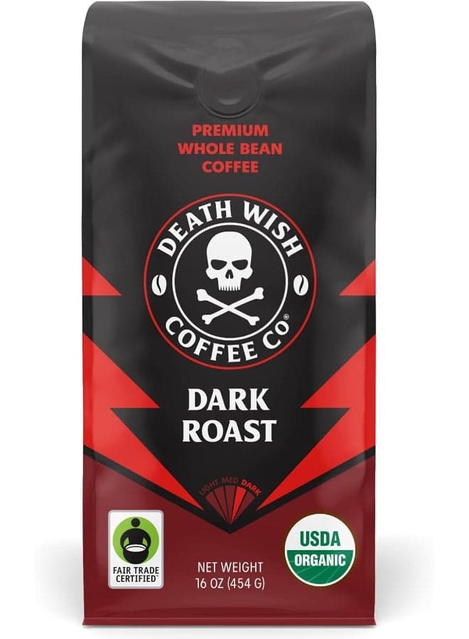 Death Wish Whole Bean Dark Roast Coffee