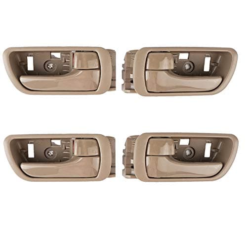 4PCS Interior Inside Door Handle Fit for Toyota Camry 2002 2003 2004 2005 2006 Front Rear Left Driver Right Passenger Side Beige