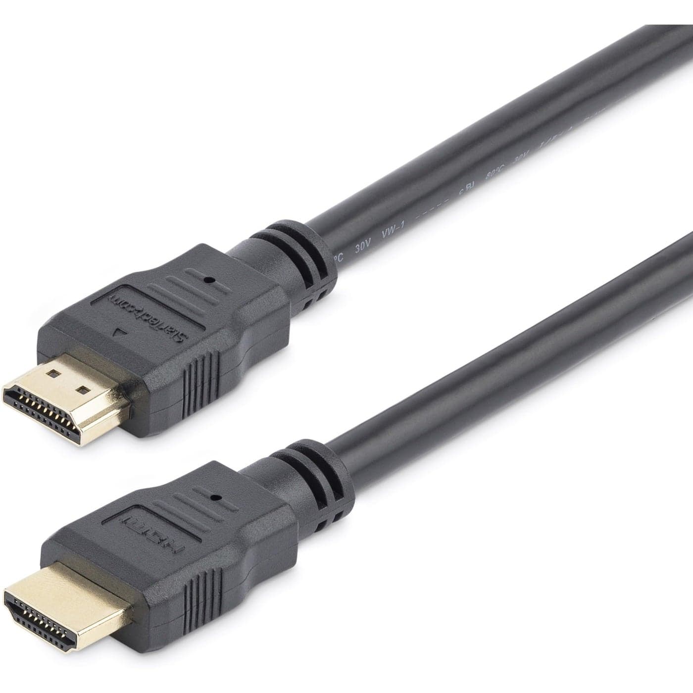 StarTech.com 1m (3ft) HDMI Cable - 4K High Speed HDMI Cable with Ethernet - UHD 4K 30Hz Video - HDMI 1.4 Cable - Ultra HD HDMI Monitors, Projectors, TVs & Displays - Black HDMI Cord - M/M (HDMM1M)