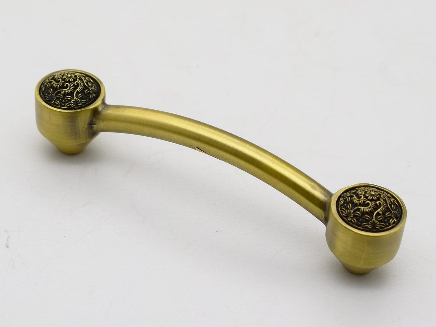 RAB Handle Zinc Kitchen and Office Drawer/Cabinet/Door/Wardrobe Furniture Handle (Code:-Hand 7001, Finish:- Antique Brass, Size:-96mm, Pack of 1 PCS)