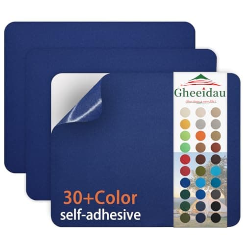 Gheeidau Canvas Repair Patch 911 Inch 3Pcs Waterproof SelfAdhesive Fabric Repair Patch for TentsBoat CoverPop Up CanopyPatioBagsCar SeatsSofasFurniture CoverDark Blue