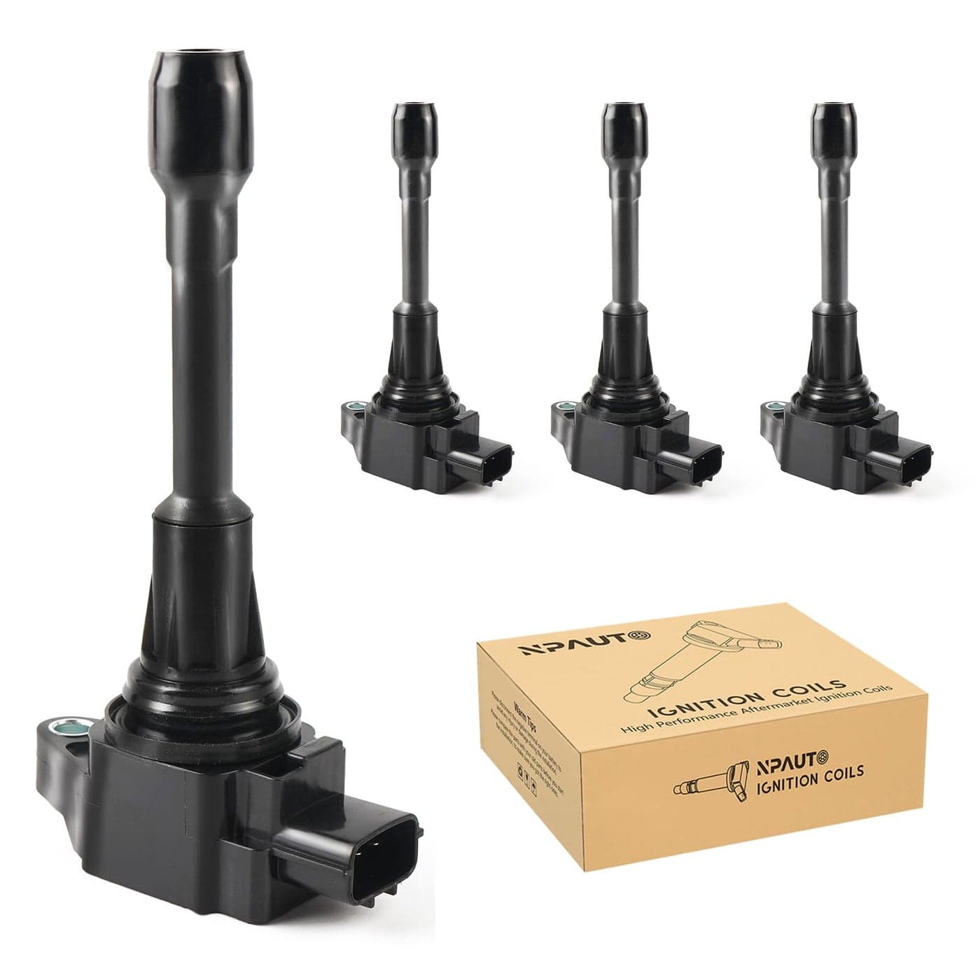 Ignition Coil Pack Replacement for L4 Nissan Altima Cube Rogue Sentra Versa 2007 2008 2009 2010 2011 2012 2013 2014 2015 2016 2017 2018 25L 20L 18L 16L UF549 Set of 4