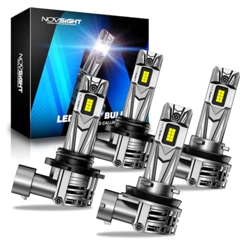 NOVSIGHT H11 9005 Fog Light Bulbs 80000LM 6500K Cool White 11 Design Easy Installation NonPolarity PlugandPlay Pack of 4