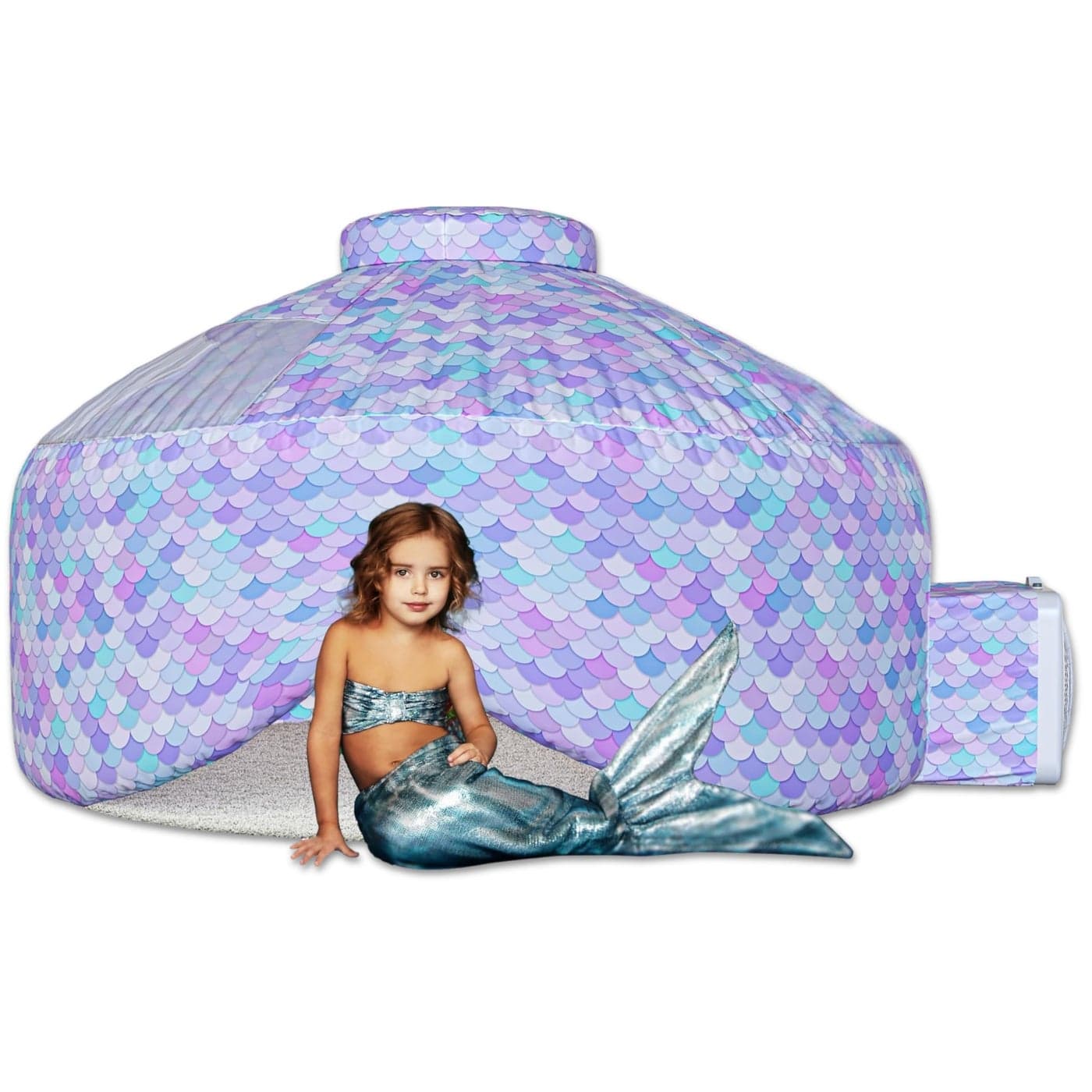 Skywin Inflatable Air Tent for Kids 77 x 50 Perfect for Social or Solo Imaginative Play Blow Up Tent Sets Up and Stores Away in Seconds Toddler Playhouse Fan NOT Included Princess Dome