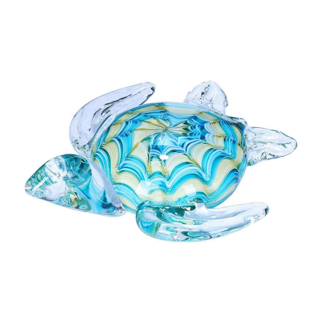 QFkris Qf Handmade Glass Figurine Blown Sea Turtle Glass Sculpture Home Decor Birthdat Present