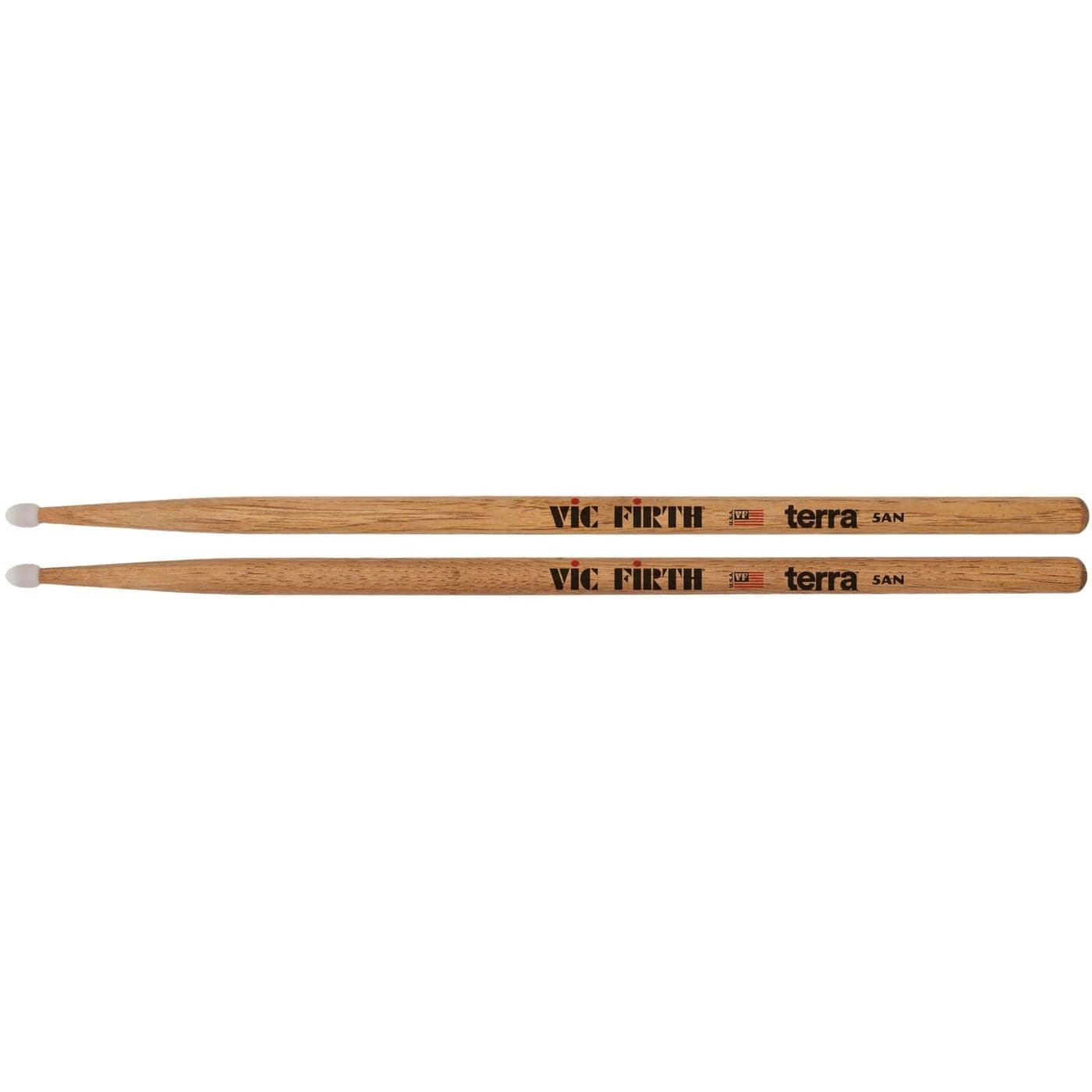 Vic Firth 5ATN Terra Wood Drumsticks Nylon Tip 4 Pair Value Pack