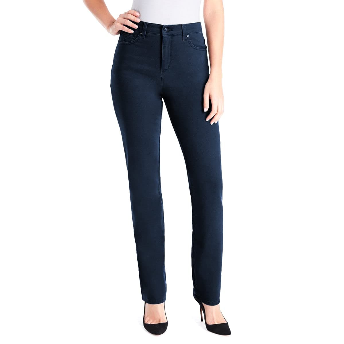 Gloria Vanderbilt Ladies Amanda Stretch Denim Jeans for Women Tapered Womens Pants Mom Jeans Ladies Pants Portland Wash 14