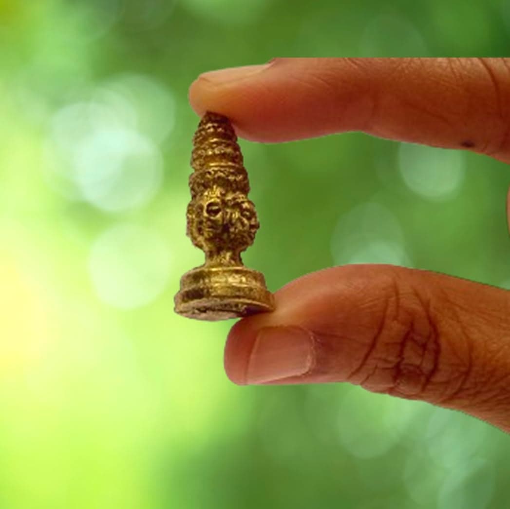 Purpledip Rare Miniature Statue Four Face Bramha (Phra Phrom) Statue, Unique Collectible Gift (11397)