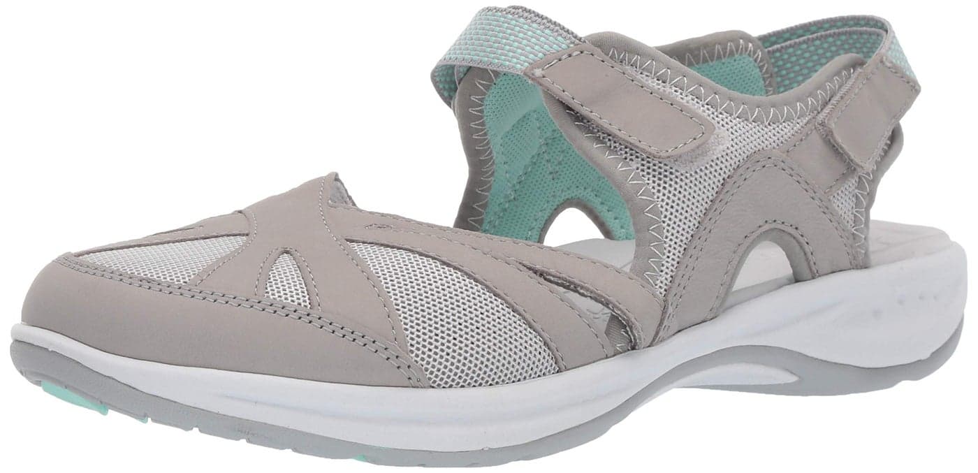 Easy Spirit Women's Esplash Mary Jane Flat, Light Gray Multi, 10