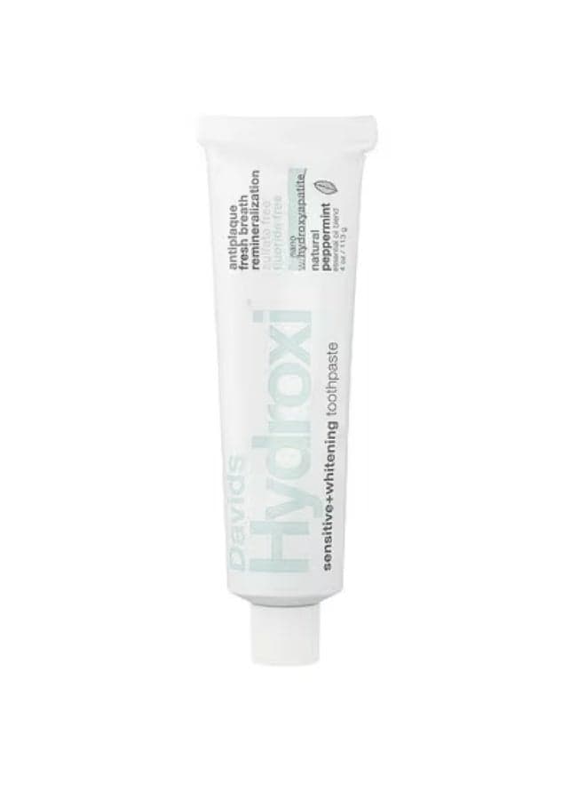 Davids, Hydroxi™, Sensitive + Whitening Toothpaste, Natural Peppermint , 4 oz (113 g)