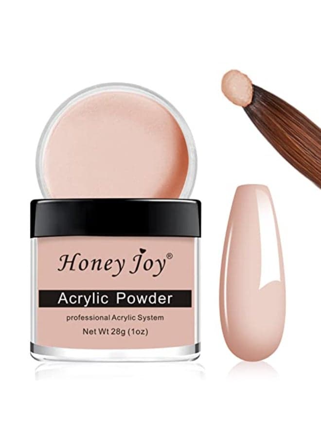 Acrylic Powder Clear White Nude Colored Polymer Nail Art for Acrylic Nails Extension No Need Nail Lamp 1 oz HJNAP017Nude