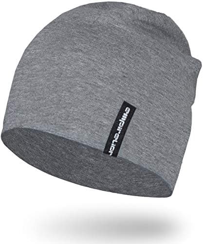 EMPIRELION 9" Multifunctional Lightweight Beanies Hats Snug Fitting, Running Skull Cap Helmet Liner Sleep Caps for Men Women (Mid Grey Mel., 1)