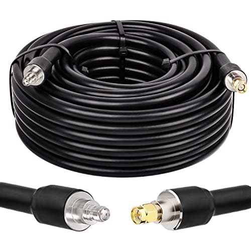 XRDS -RF SMA Cable, SMA Extension Cable SMA Male to SMA Female Low Loss KMR400 SMA Coax Cable for 3G 4G LTE, 5G Modems/Routers, Ham, ADS-B, SDR Equipment(75FT)