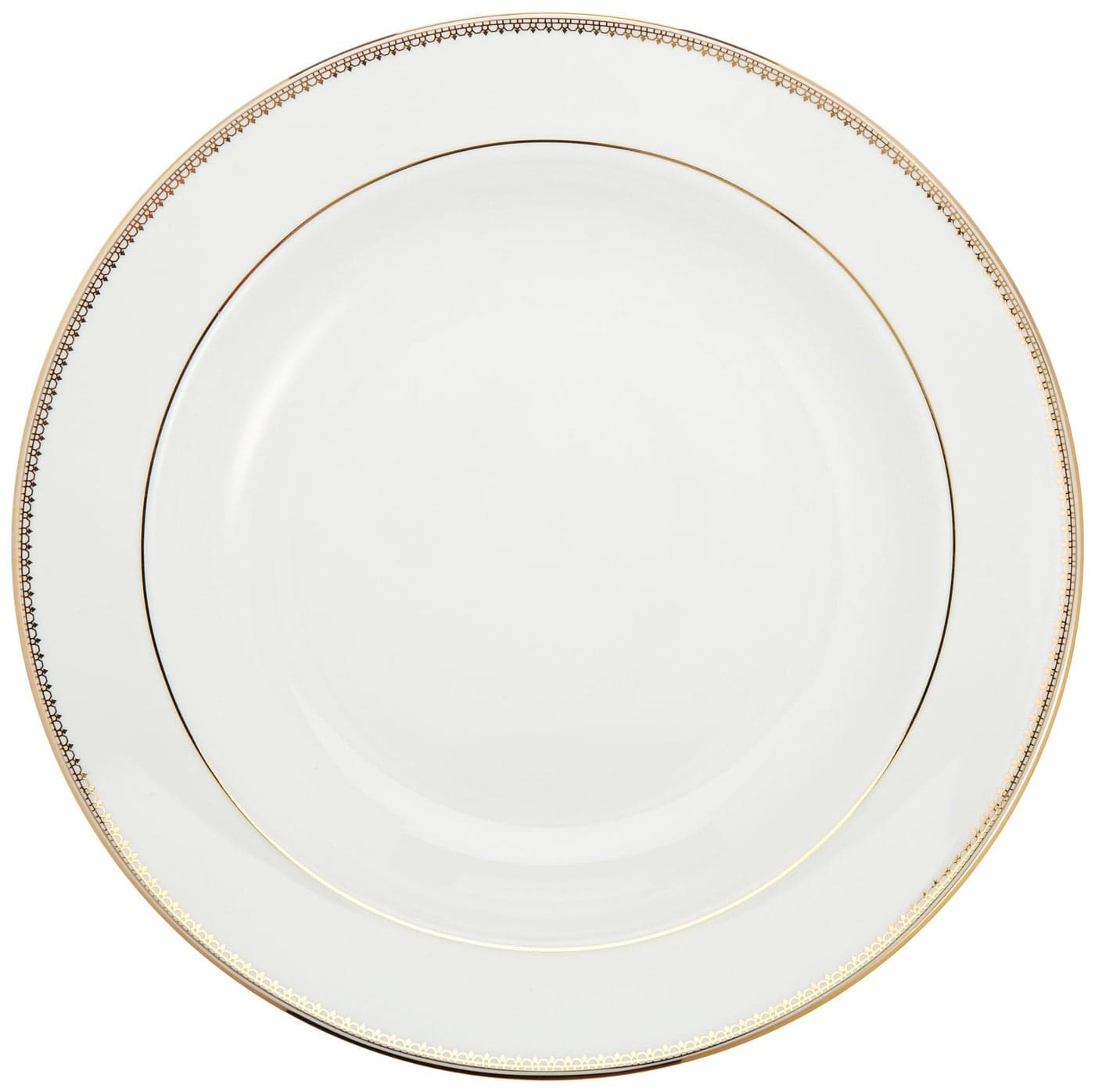 Wedgwood Vera Wang Vera Lace Gold 9-Inch Rim Soup Plate