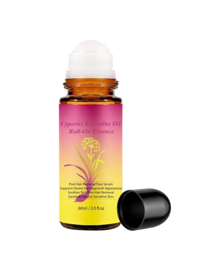 Cyperus Rotundus Oil, Natural Cyprus Cypress Rotundus Oil for Hair Removal, Reduces Unwanted Hair Growth, Soothes Skin & Minimizes Pores for All Skin Types (1PC - 2.02 Fl Oz)