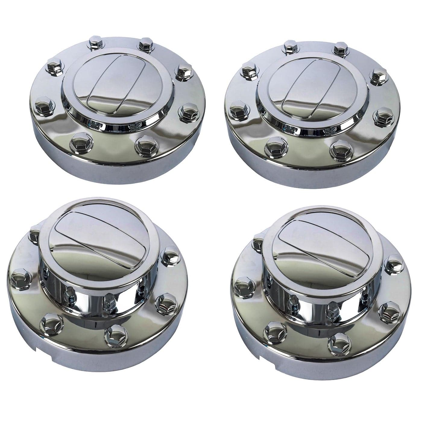 KARPAL Front and Rear Wheel Center Hubcap Compatible with 20112018 Ram 3500 1TON Dually DRW Alcoa Alloy 2Pcs Front 2Pcs Rear