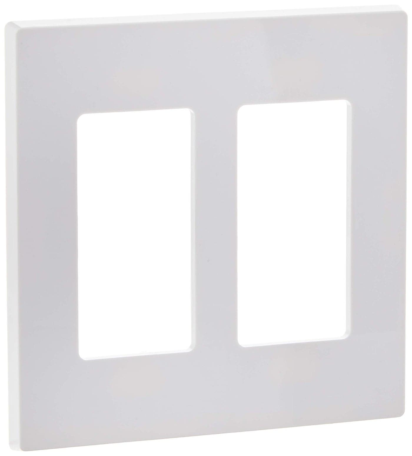 Leviton 2Gang Decora Plus Screwless Wall Plate 80309SW White
