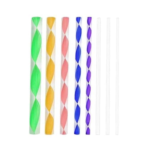 8 Pcs Colorful Acrylic Dowel Rods Cylinder Rods Clear Round Sticks Assorted Size Rods Mandala Dotting Tools for Painting Pottery Clay Ceramics and Pottery