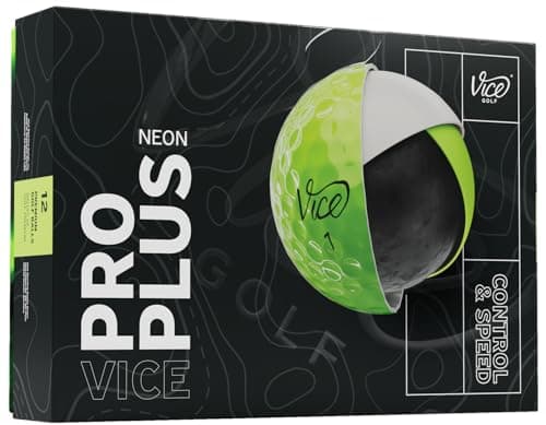 Vice Pro Plus Golf Balls (2025 Model) (Lime)