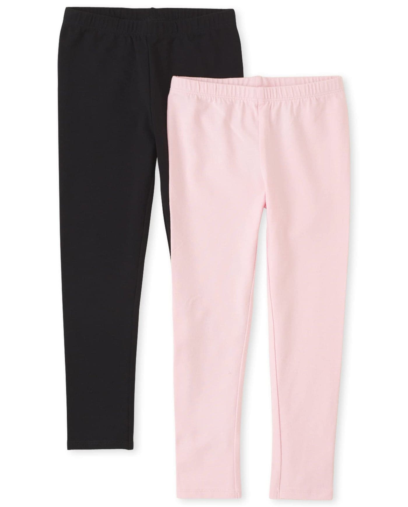 The Children's Place girls leggings pants, Black/Shell 2 Pack, Large US